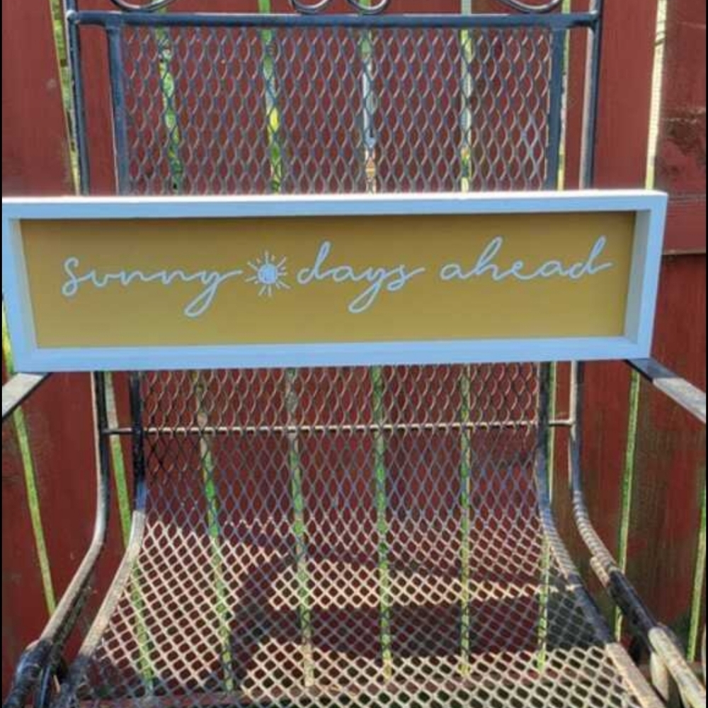 Sunny Days Ahead (Wooden) sign